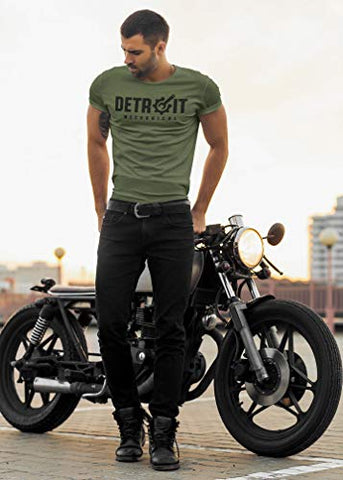 Detroit Shirt Mechanic Mechanical Engineer Motor City Apparel (Small, 28. Detroit Mechanical T-Shirt)