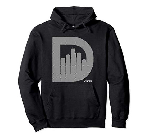 Detroit Old D Skyline gift for men women - Vintage novelty Pullover Hoodie
