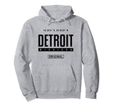 Detroit Coordinates novelty graphic gift for men women Pullover Hoodie