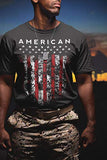 D R DETROIT REBELS American Shirts for Men, Patriotic Military Style T-Shirt USA, Green Black Army (Small, 6. American Shield Black)