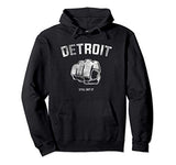 Detroit Fist Vintage Style Apparel for men women - Detroit Pullover Hoodie