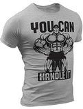 D R DETROIT REBELS You Can Handle It Workout Shirt for Men Funny Gym Motivational Sayings T-Shirt