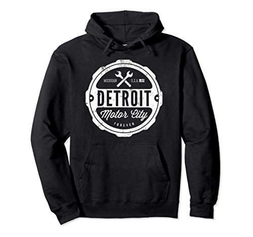 Detroit Motor City Forever apparel for men women - Novelty Pullover Hoodie