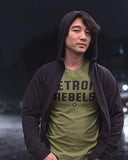 Detroit Rebels Shirt - Unisex T-Shirt - Detroit Style Apparel - Small to XXXL - Military Green