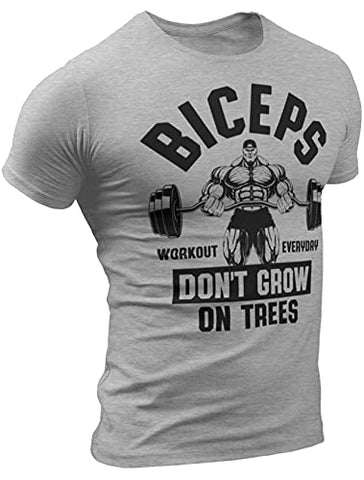 Biceps Don’t Grow On Trees Workout Shirt Funny Gym Motivational Sayings T-Shirt