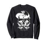 Thug Skull Long Sleeve Sweatshirt Black Tshirt Vintage