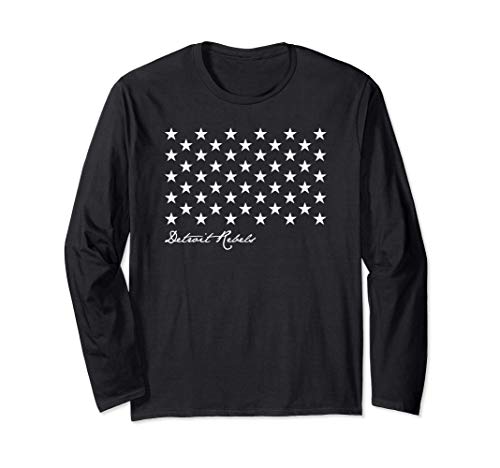 Detroit City Gift Apparel for men women Detroit Rebels Stars Long Sleeve T-Shirt