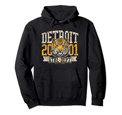 Detroit Tiger 2001 Vintage Novelty gift apparel mens women Pullover Hoodie