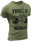 Spartan Workout Shirt for Men Funny Gym Motivational This is Workout T-Shirt