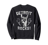 Detroit Rocks Vintage Detroit City Apparel - Novelty Gift Sweatshirt