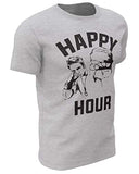 Mens Workout Shirts - Happy Hour Kickboxing MMA UFC Gym Mens Shirts Tank Tops (Large, 033. Fight Kickboxing Boxing Workout T-Shirt Grey)