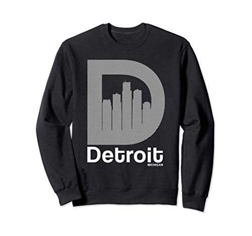 Detroit Old D Skyline gift for men women - Vintage novelty Sweatshirt