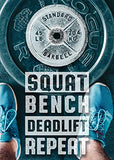 Squat Bench Deadlift  T-Shirt for Men Crossfit Workout Weightlifting Funny Gym Tshirt