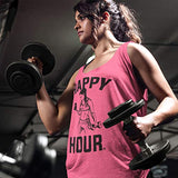 Workout Tank Tops for Women Happy Hour Weightlifting Gym Tops Womens Tanks