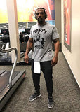 Happy Hour T-Shirt for Men Crossfit Workout Weightlifting Funny Gym Tshirt