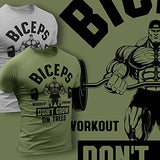 Biceps Don’t Grow On Trees Workout Shirt Funny Gym Motivational Sayings T-Shirt