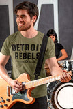 Detroit Rebels Shirt - Unisex T-Shirt - Detroit Style Apparel - Small to XXXL - Military Green