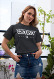 (0112) Detroit Strong Graffiti T Shirt by Detroit Rebels Black