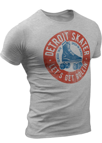 (0098) Detroit Roller Skating Derby T-Shirt by DETROIT★REBELS Brand