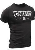 (0112) Detroit Strong Graffiti T Shirt by Detroit Rebels Black