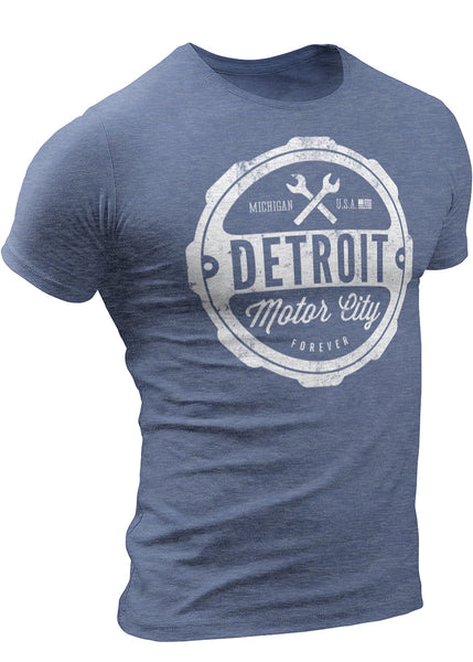 (0001) Detroit Motor City Forever T-Shirt Mens by DETROIT★REBELS Brand