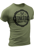 (0001) Detroit Motor City Forever T-Shirt Mens by DETROIT★REBELS Brand