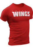 (0104) Detroit Wings T-Shirt, Red Mens