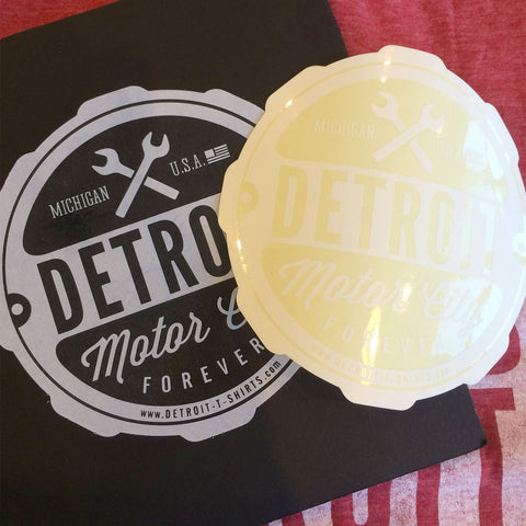 Detroit Motor City Forever Car Truck Window Sticker Decal