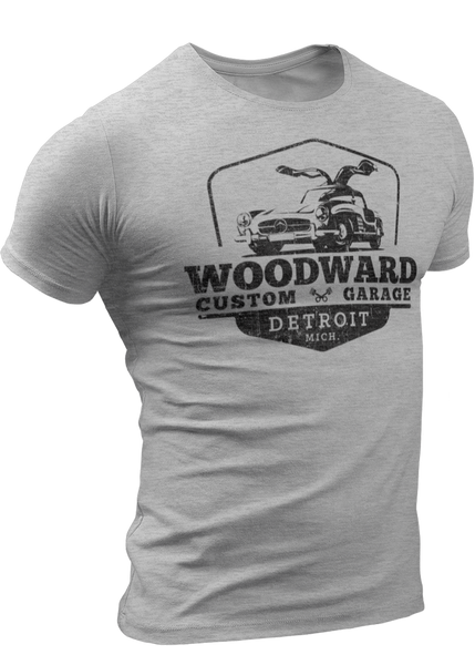 (0023) Woodward Garage T-shirt (2), Detroit T-Shirts LLC