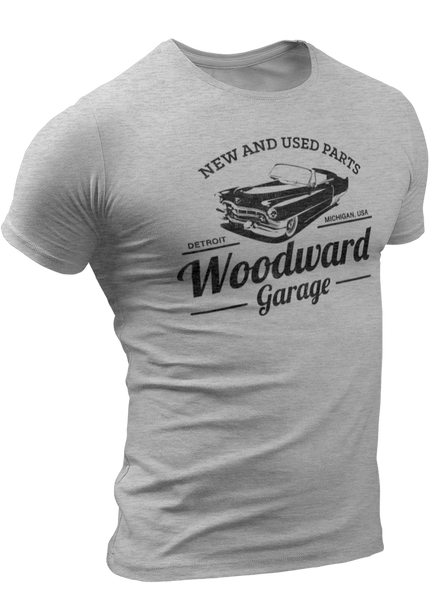 (0025) Woodward Garage T-shirt (4), Detroit T-Shirts LLC